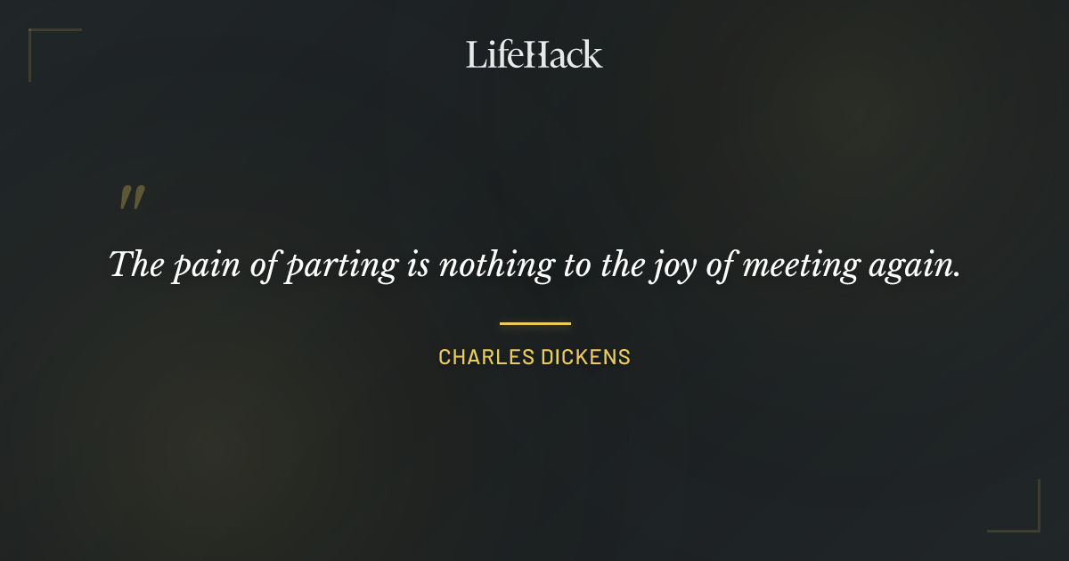 Quote by Charles Dickens