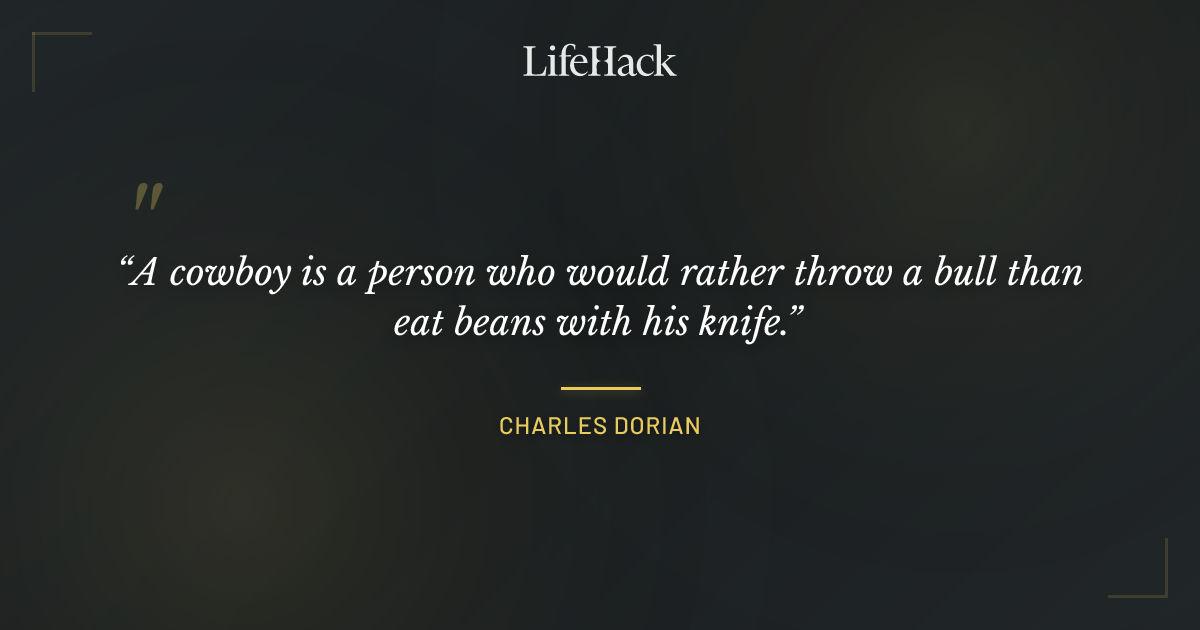 Quote by Charles Dorian