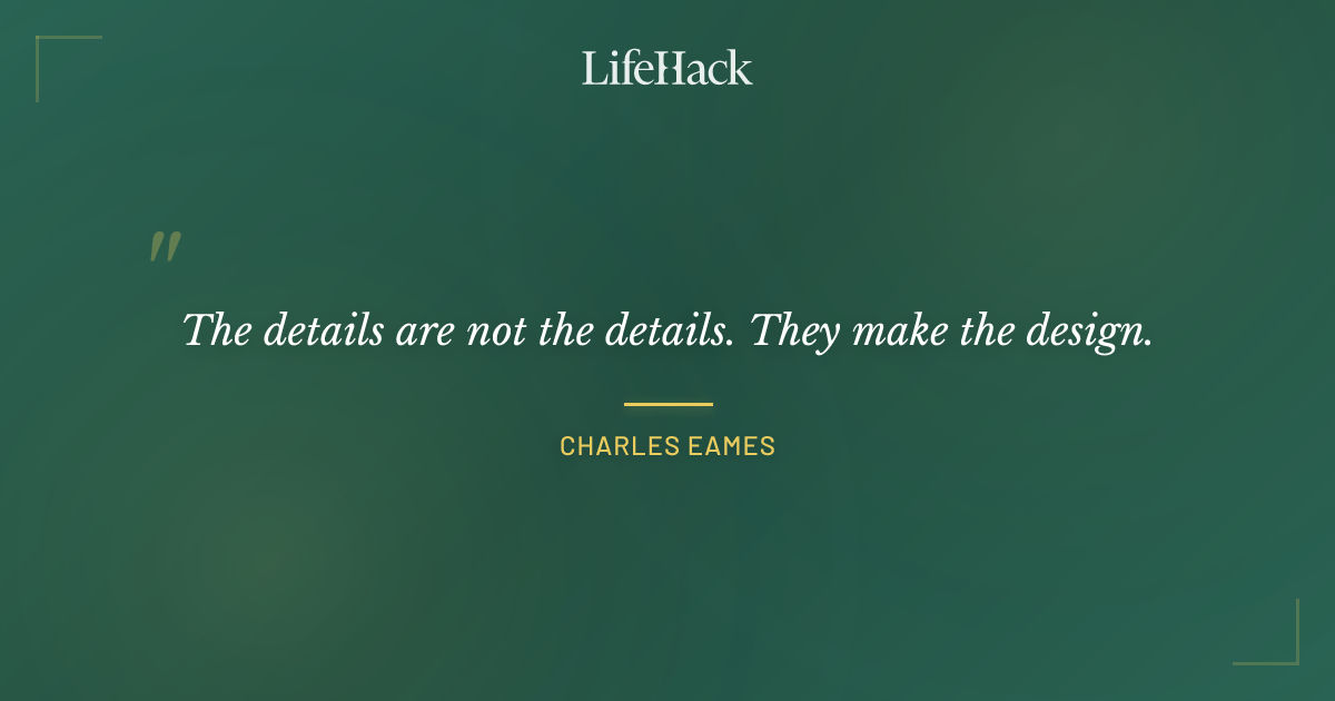 Quote by Charles Eames