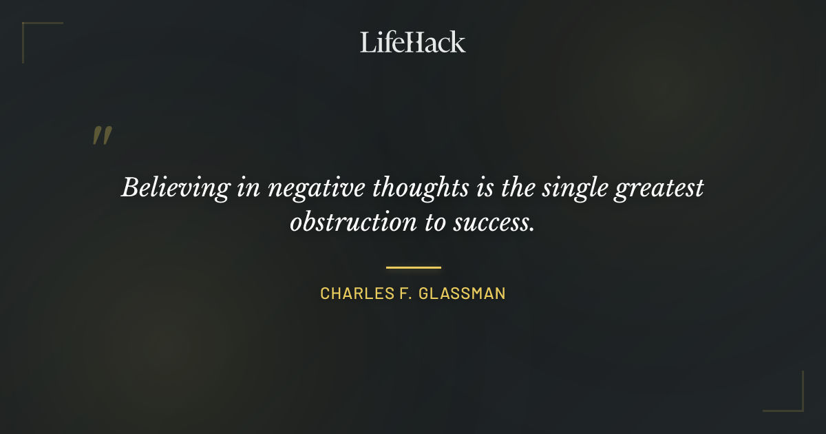 Quote by Charles F. Glassman