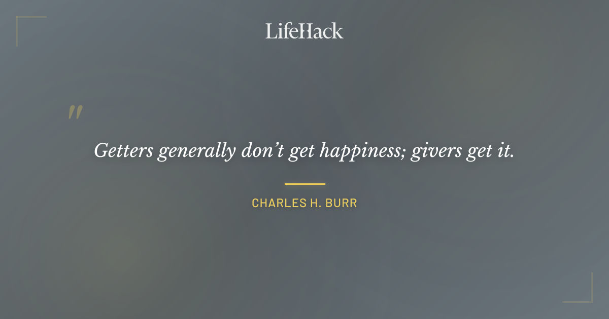 Quote by Charles H. Burr