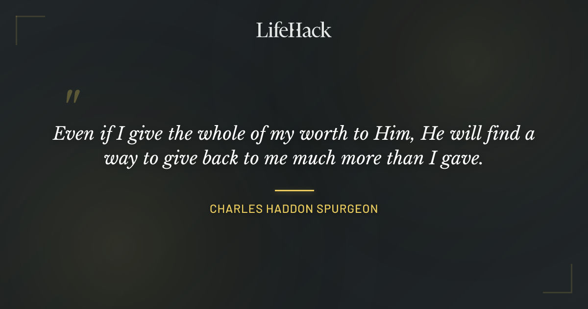 Quote by Charles Haddon Spurgeon