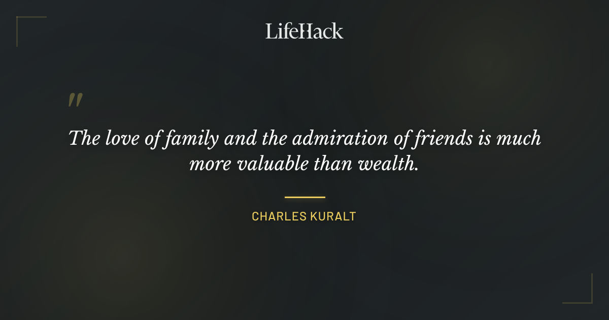 Quote by Charles Kuralt