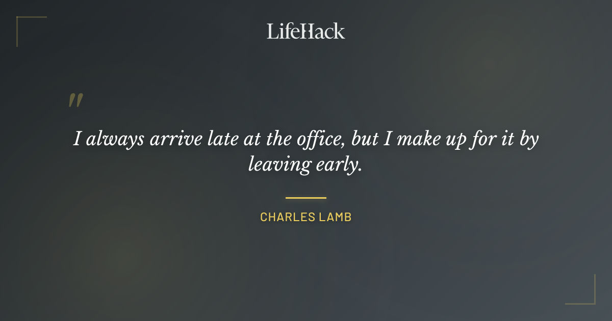 Quote by Charles Lamb