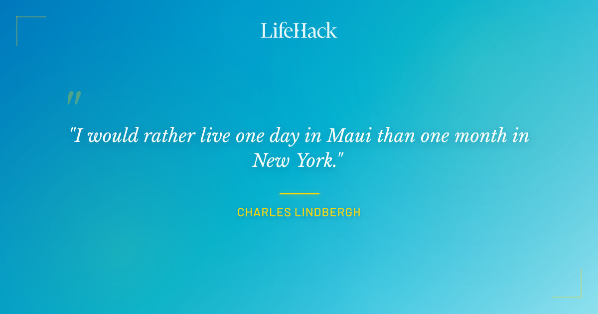 Quote by Charles Lindbergh