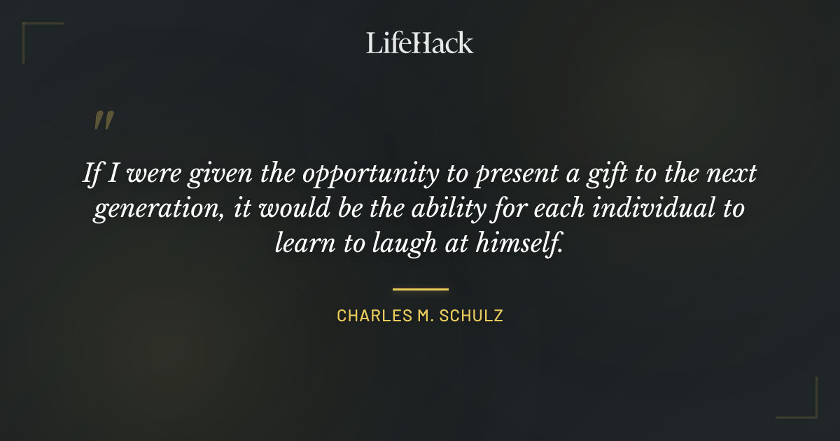 Quote by Charles M. Schulz