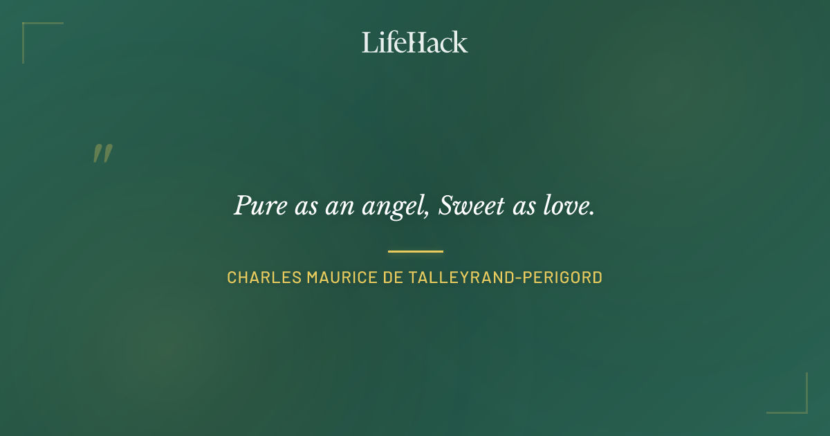 Quote by Charles Maurice de Talleyrand-Perigord