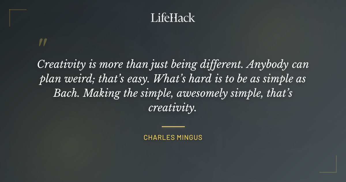 Quote by Charles Mingus