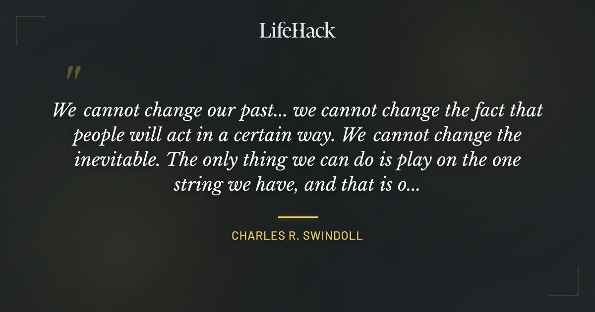 Quote by Charles R. Swindoll