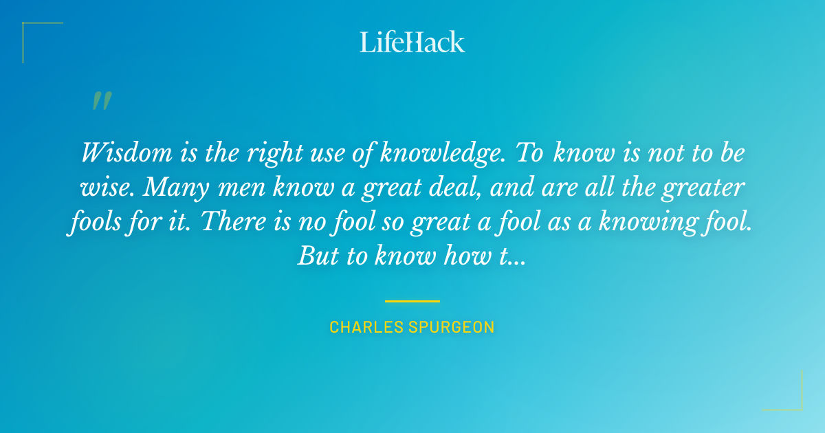 Quote by Charles Spurgeon