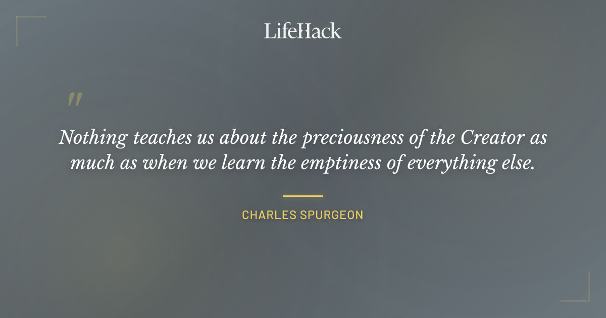 Quote by Charles Spurgeon