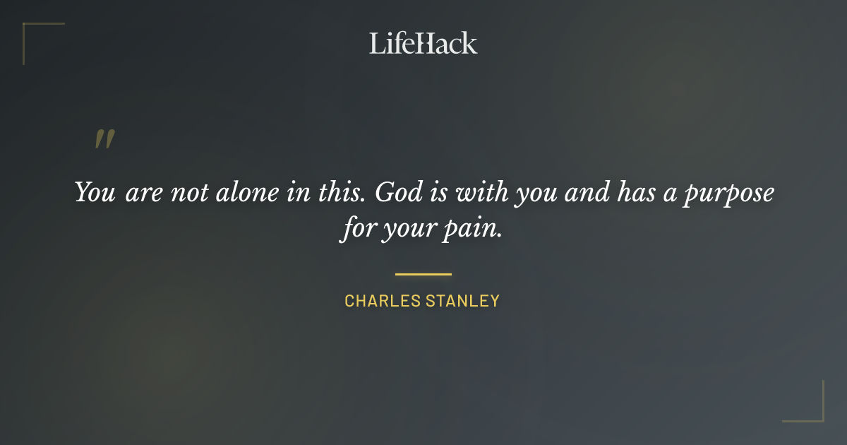 Quote by Charles Stanley