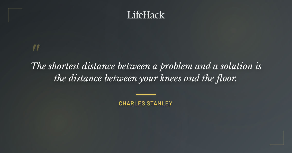 Quote by Charles Stanley