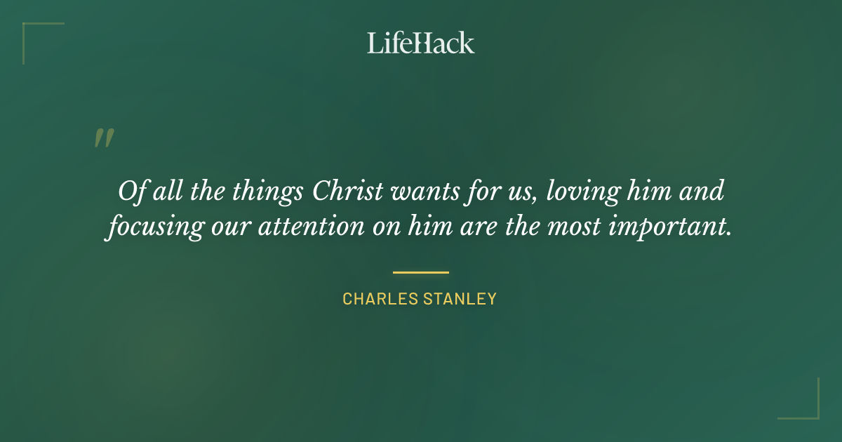 Quote by Charles Stanley