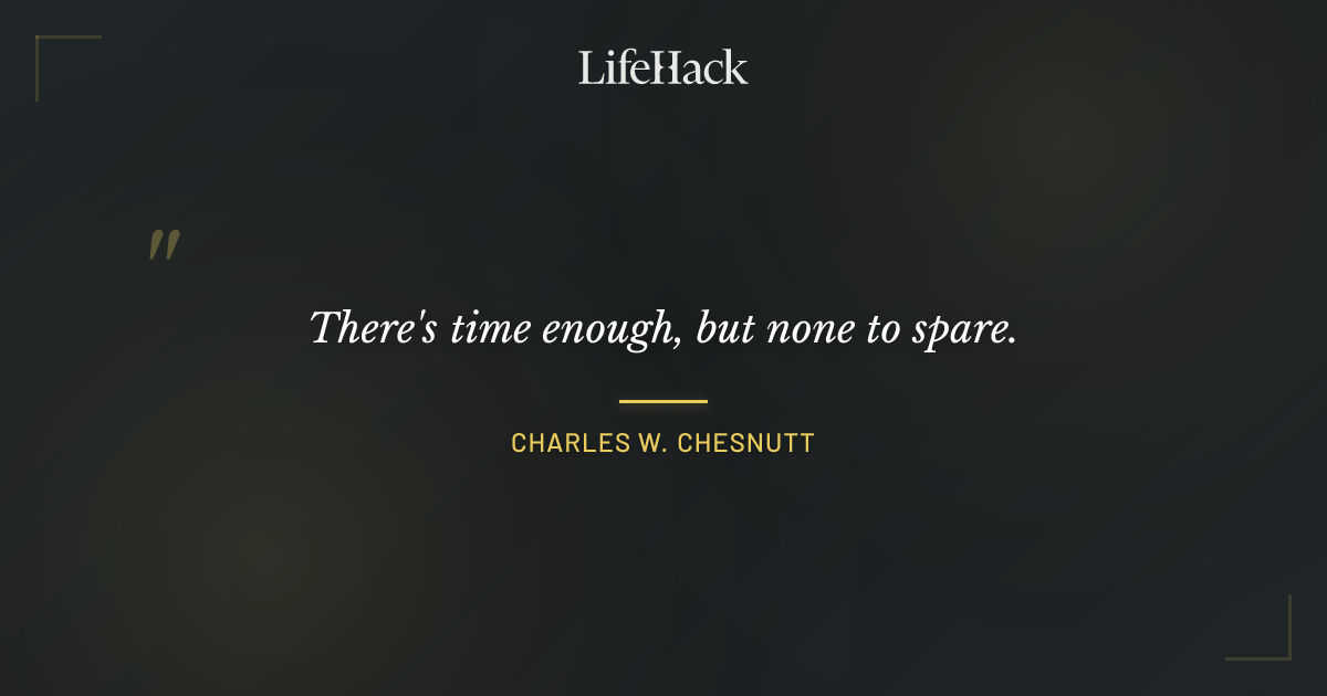 Quote by Charles W. Chesnutt