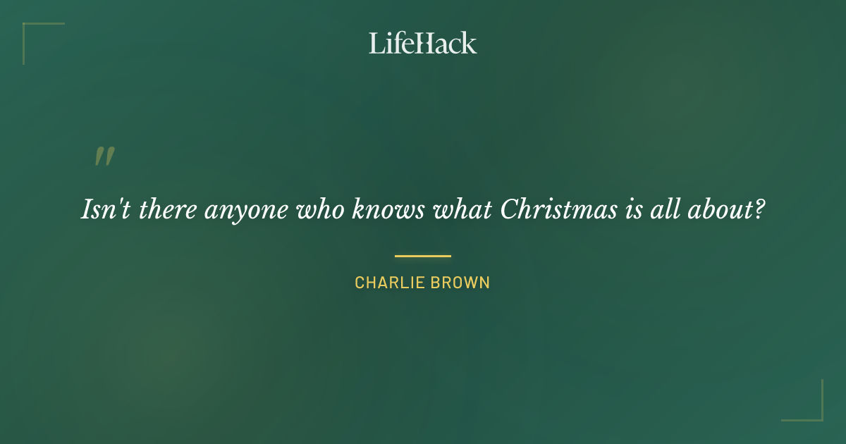 Quote by Charlie Brown