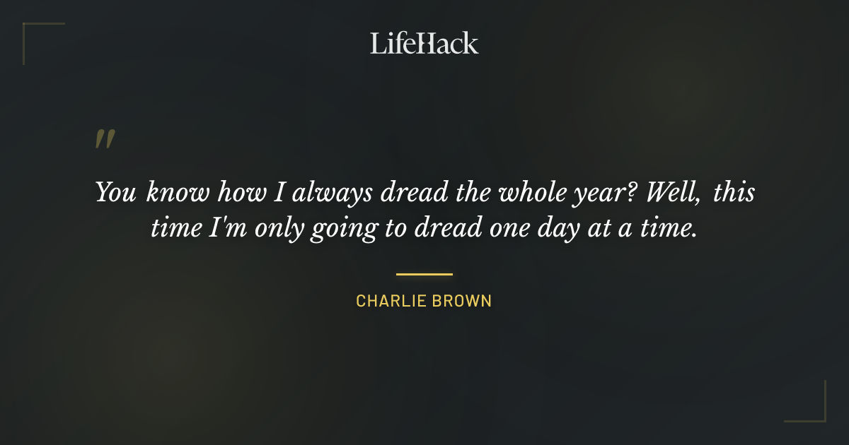 Quote by Charlie Brown