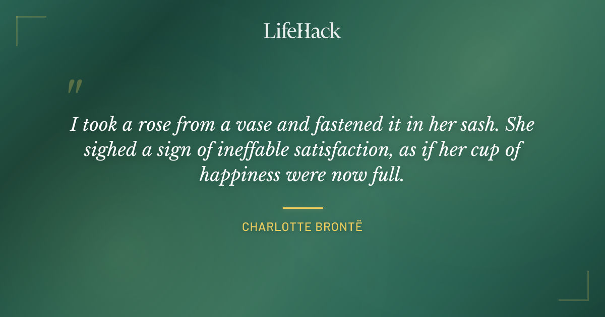 Quote by Charlotte Brontë
