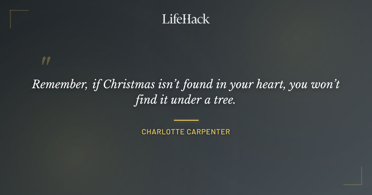 Quote by Charlotte Carpenter