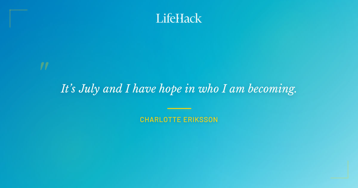 Quote by Charlotte Eriksson