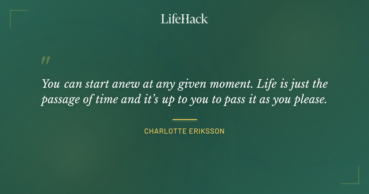Quote by Charlotte Eriksson