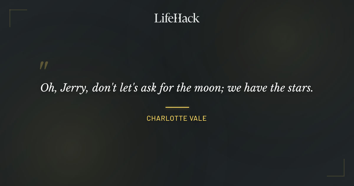 Quote by Charlotte Vale