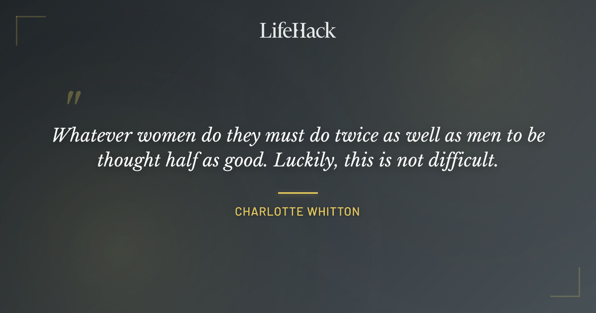 Quote by Charlotte Whitton