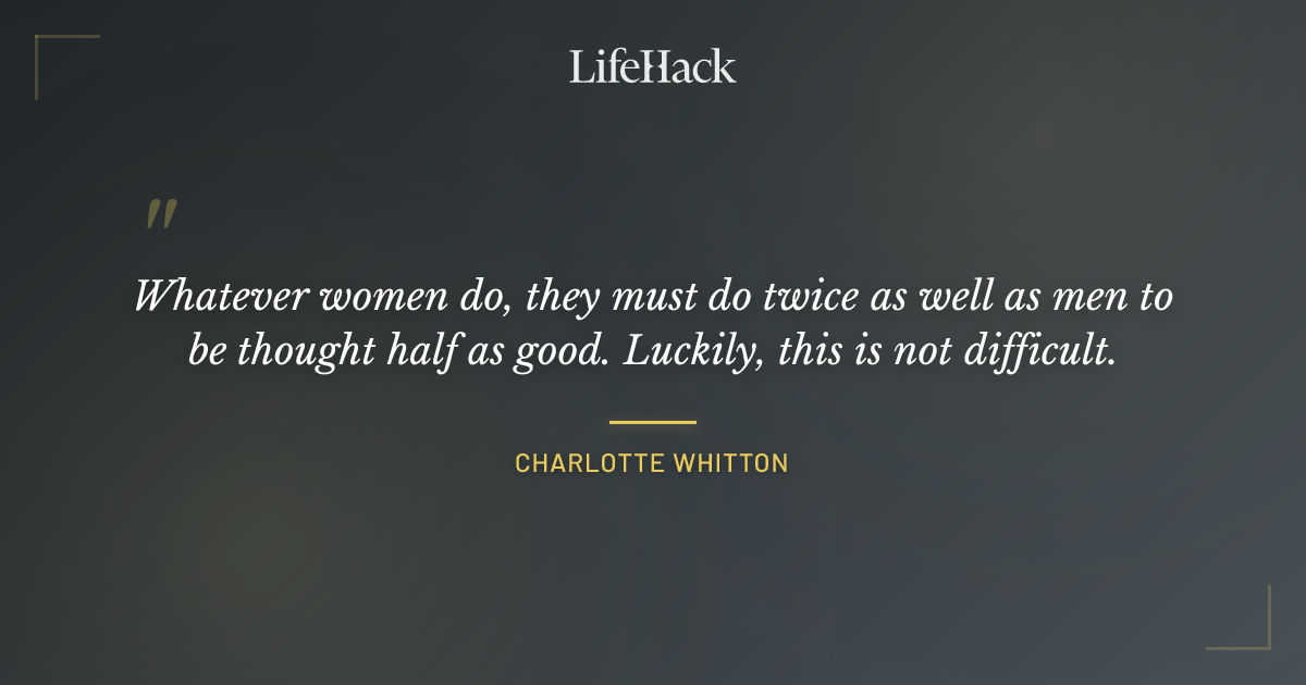 Quote by Charlotte Whitton