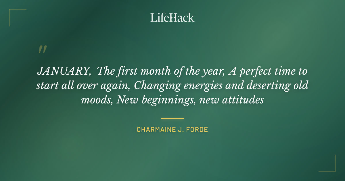 Quote by Charmaine J. Forde