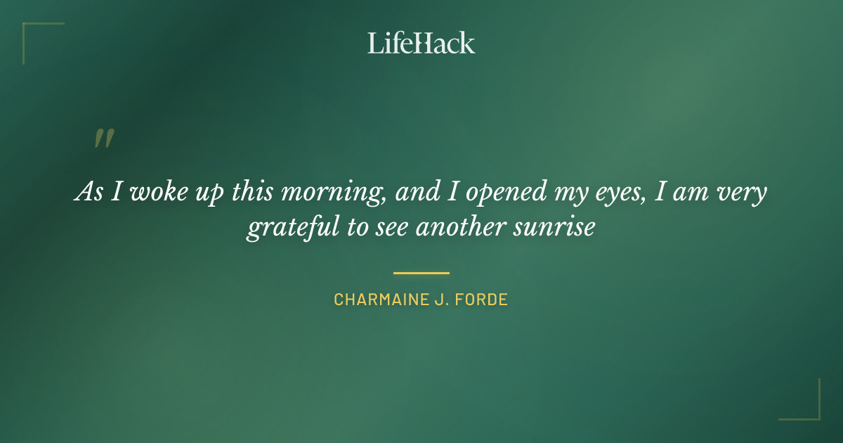 Quote by Charmaine J. Forde