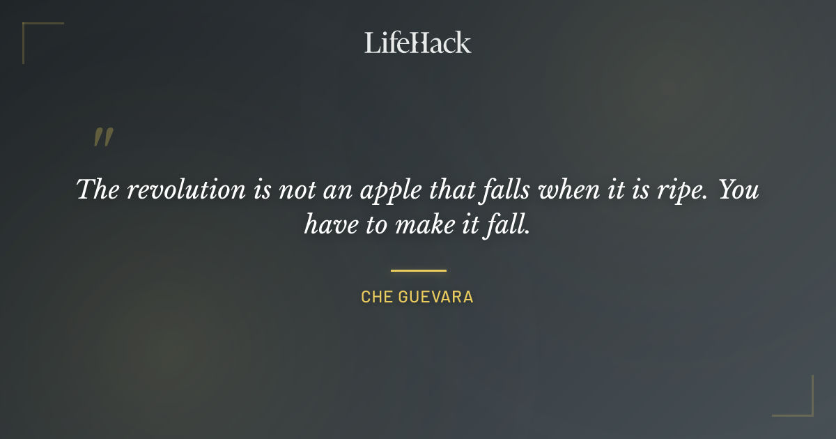 Quote by Che Guevara