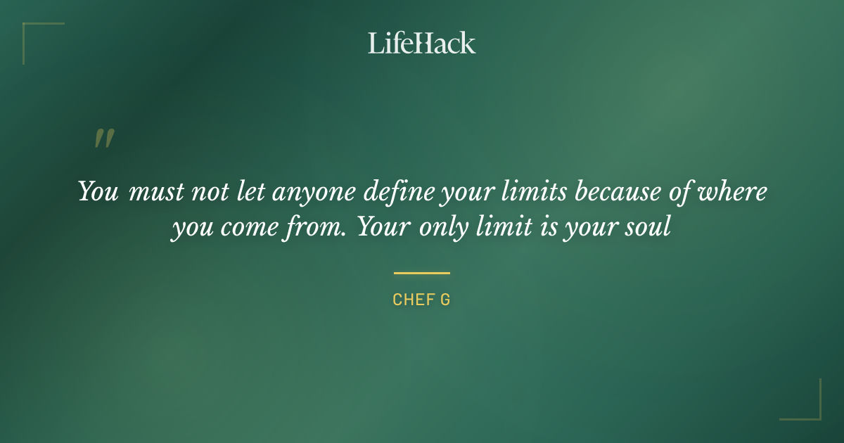 Quote by Chef G