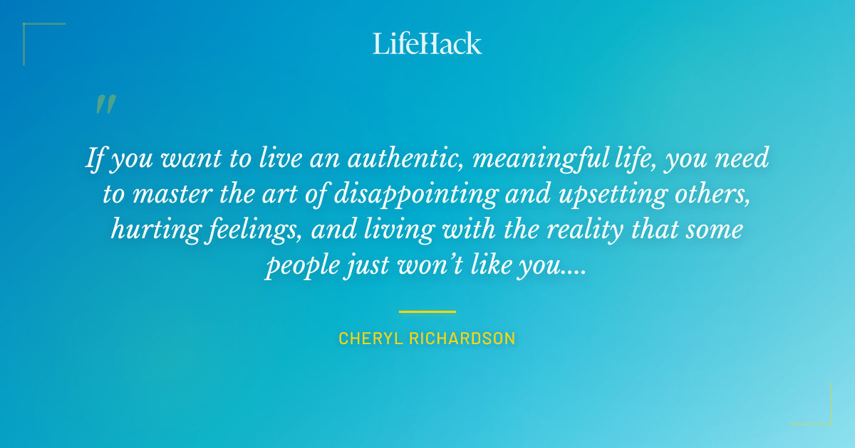 Quote by Cheryl Richardson