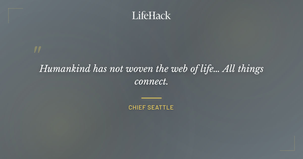 Quote by Chief Seattle