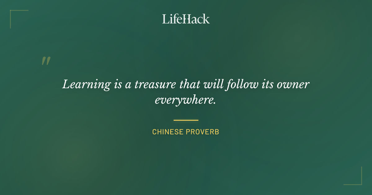 Quote by Chinese Proverb