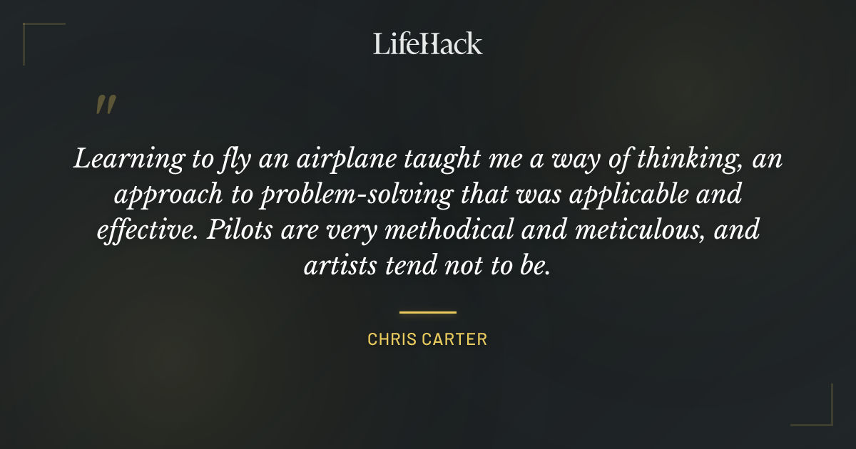 Quote by Chris Carter