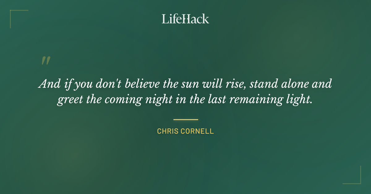 Quote by Chris Cornell