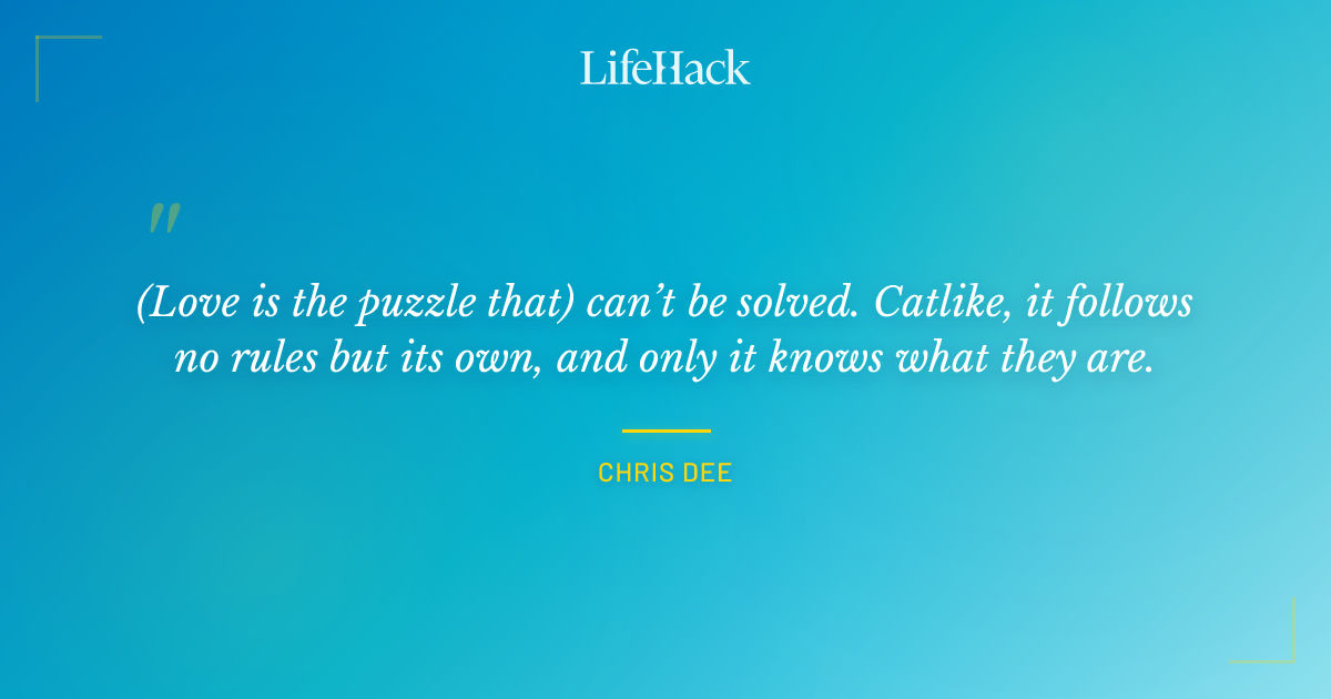Quote by Chris Dee