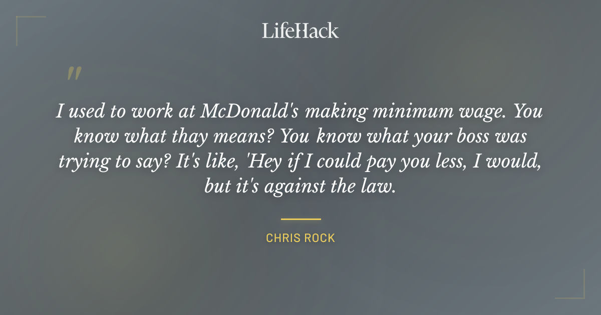 Quote by Chris Rock