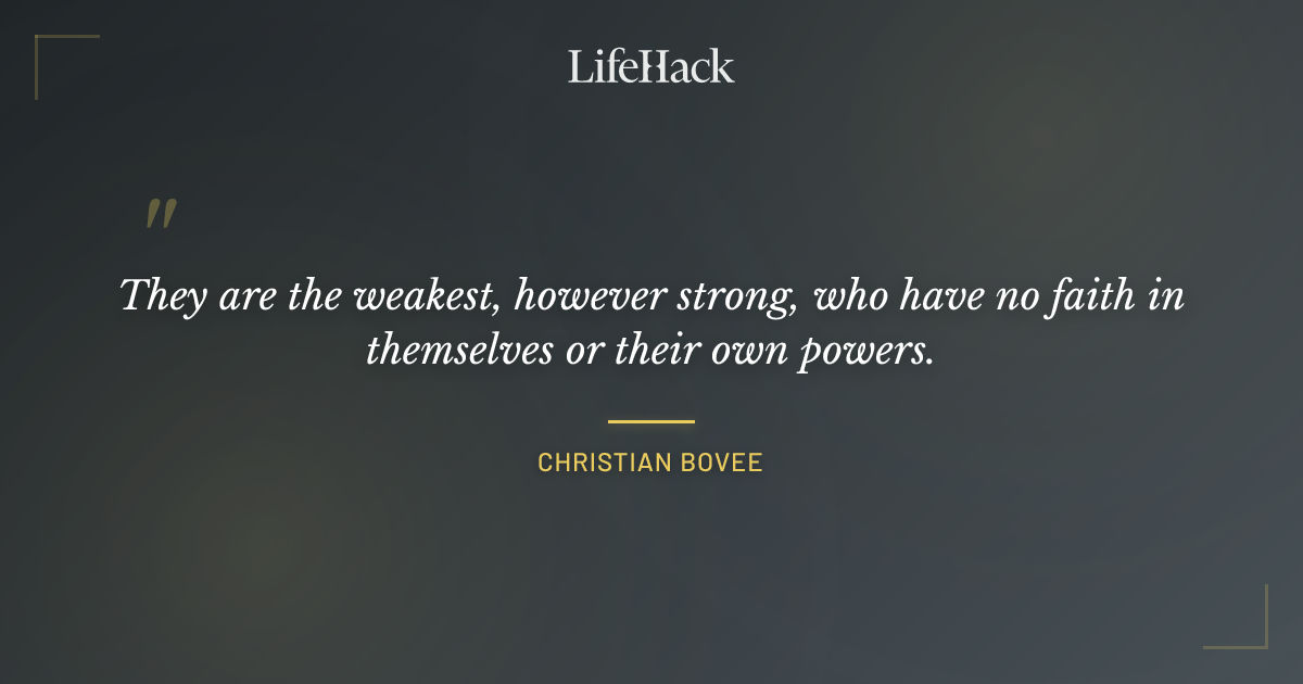 Quote by Christian Bovee