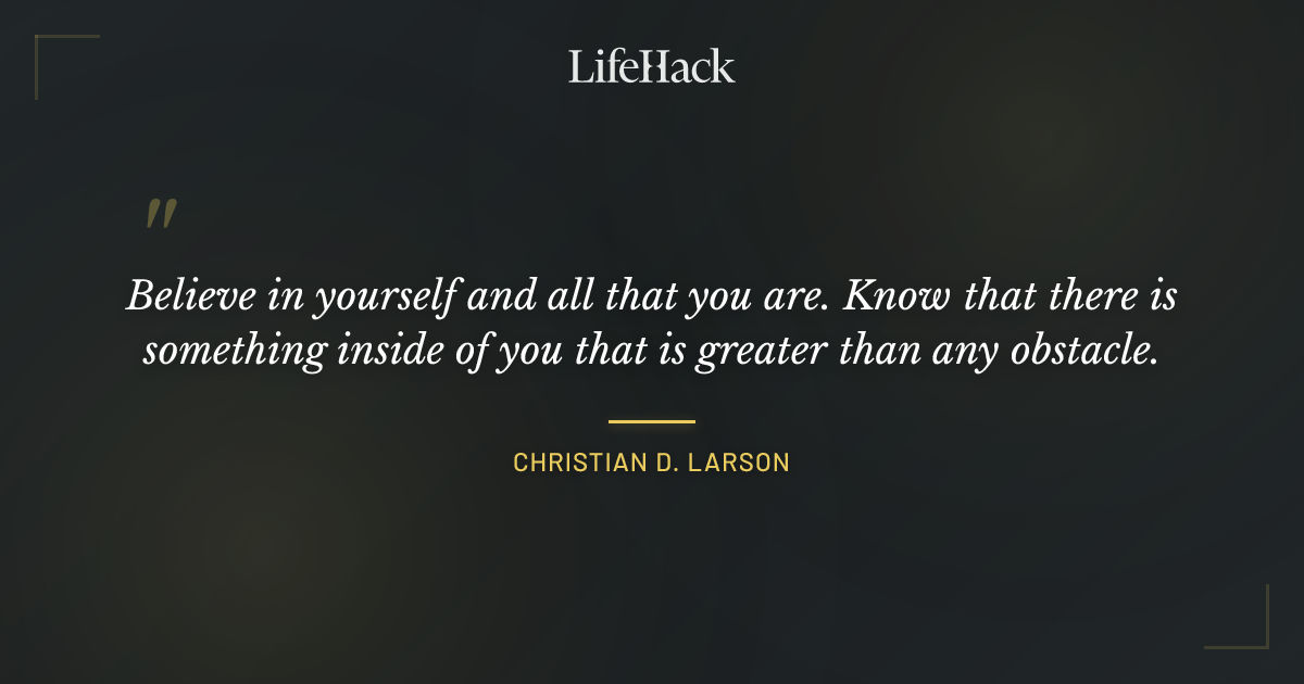Quote by Christian D. Larson
