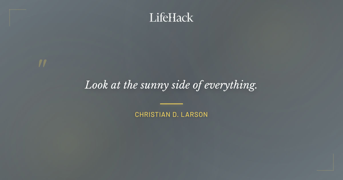 Quote by Christian D. Larson
