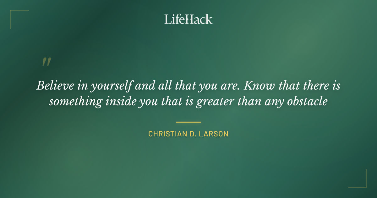 Quote by Christian D. Larson