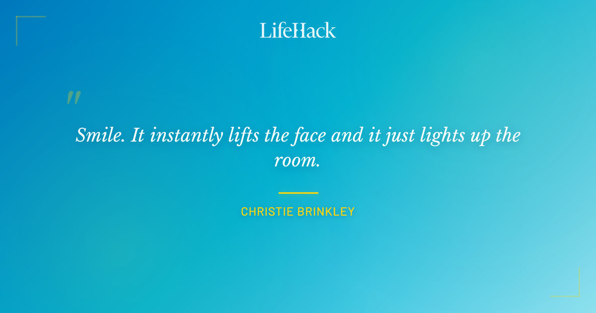 Quote by Christie Brinkley