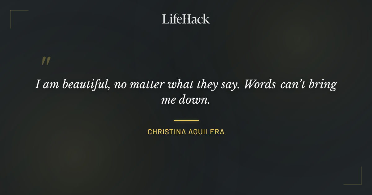 Quote by Christina Aguilera