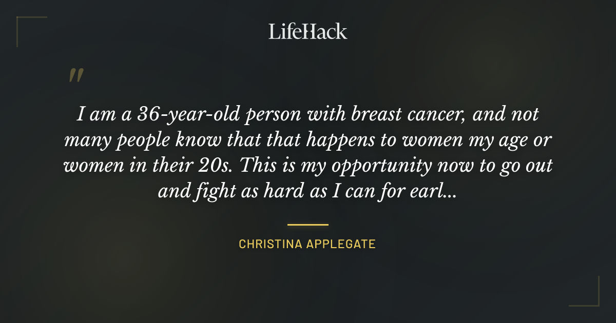 Quote by Christina Applegate