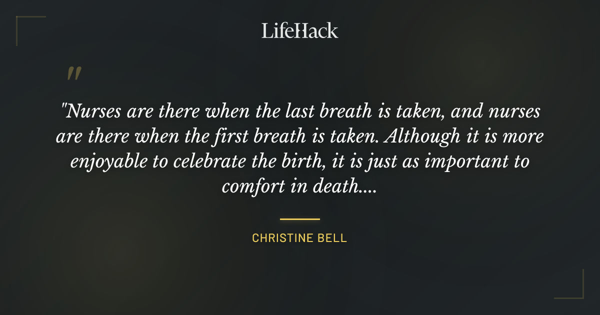 Quote by Christine Bell