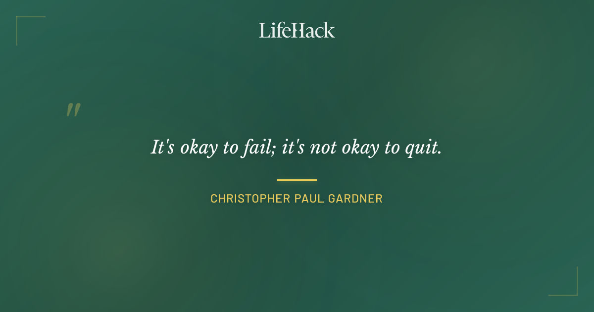 Quote by Christopher Paul Gardner