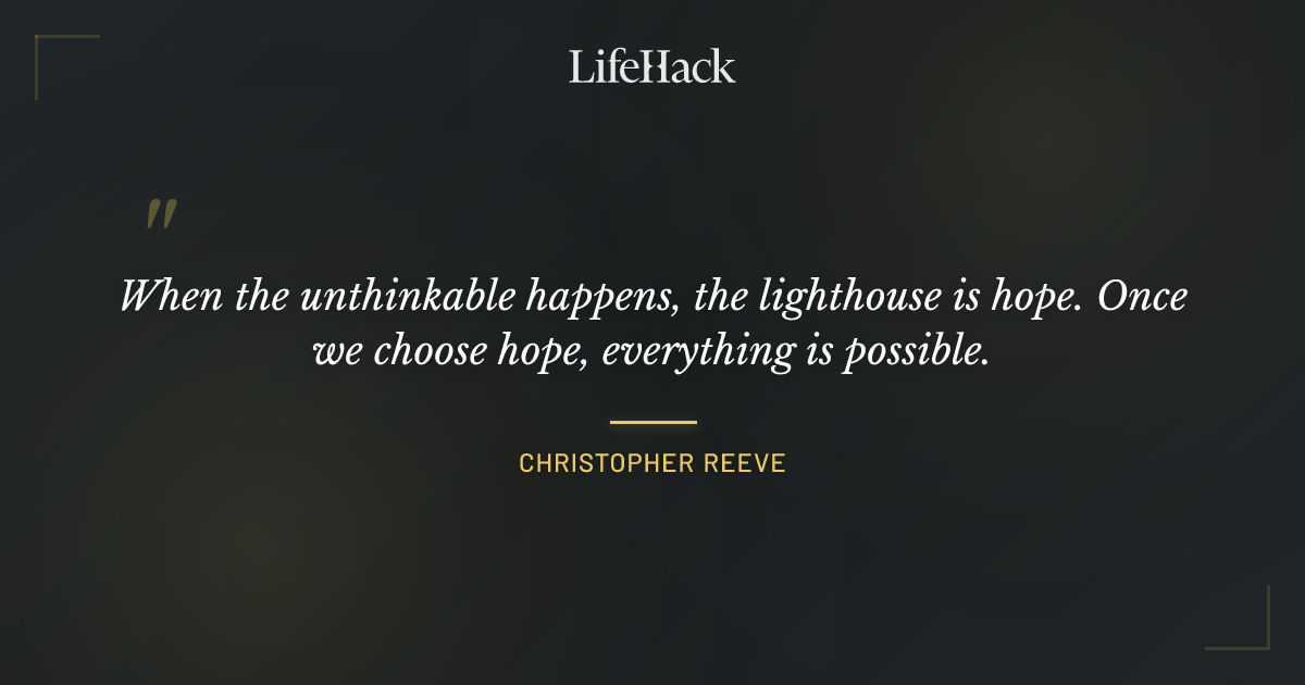 Quote by Christopher Reeve