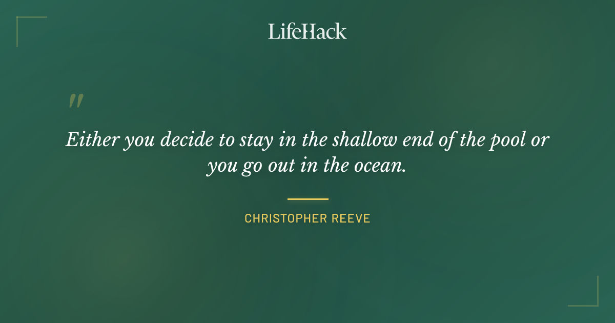 Quote by Christopher Reeve